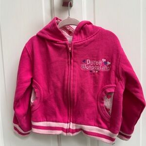 NWOT Dutch Wonderland 2T Zip Up Jacket Hoodie